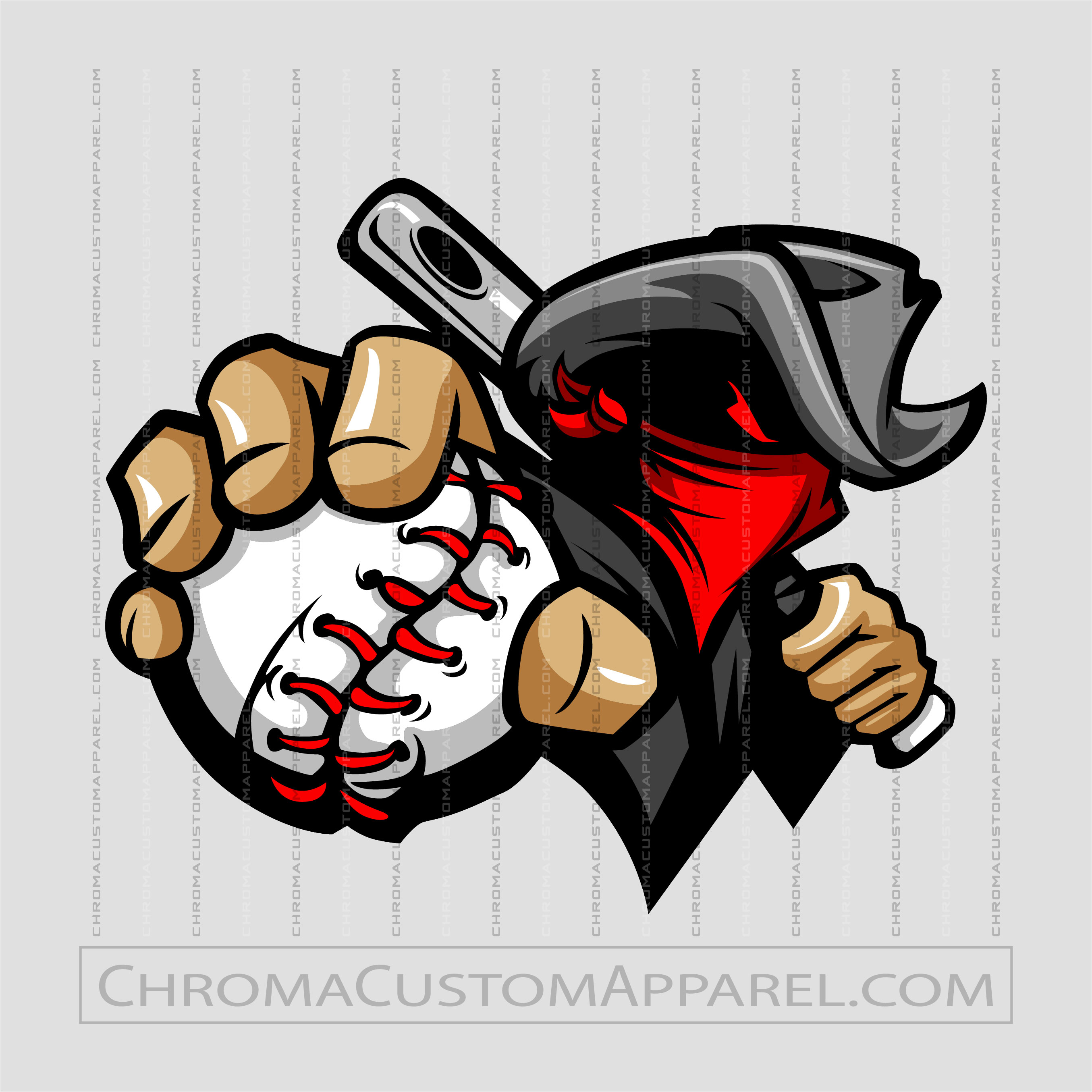 Renegades Baseball Logo | Vector Clip Art | AI JPG EPS PNG