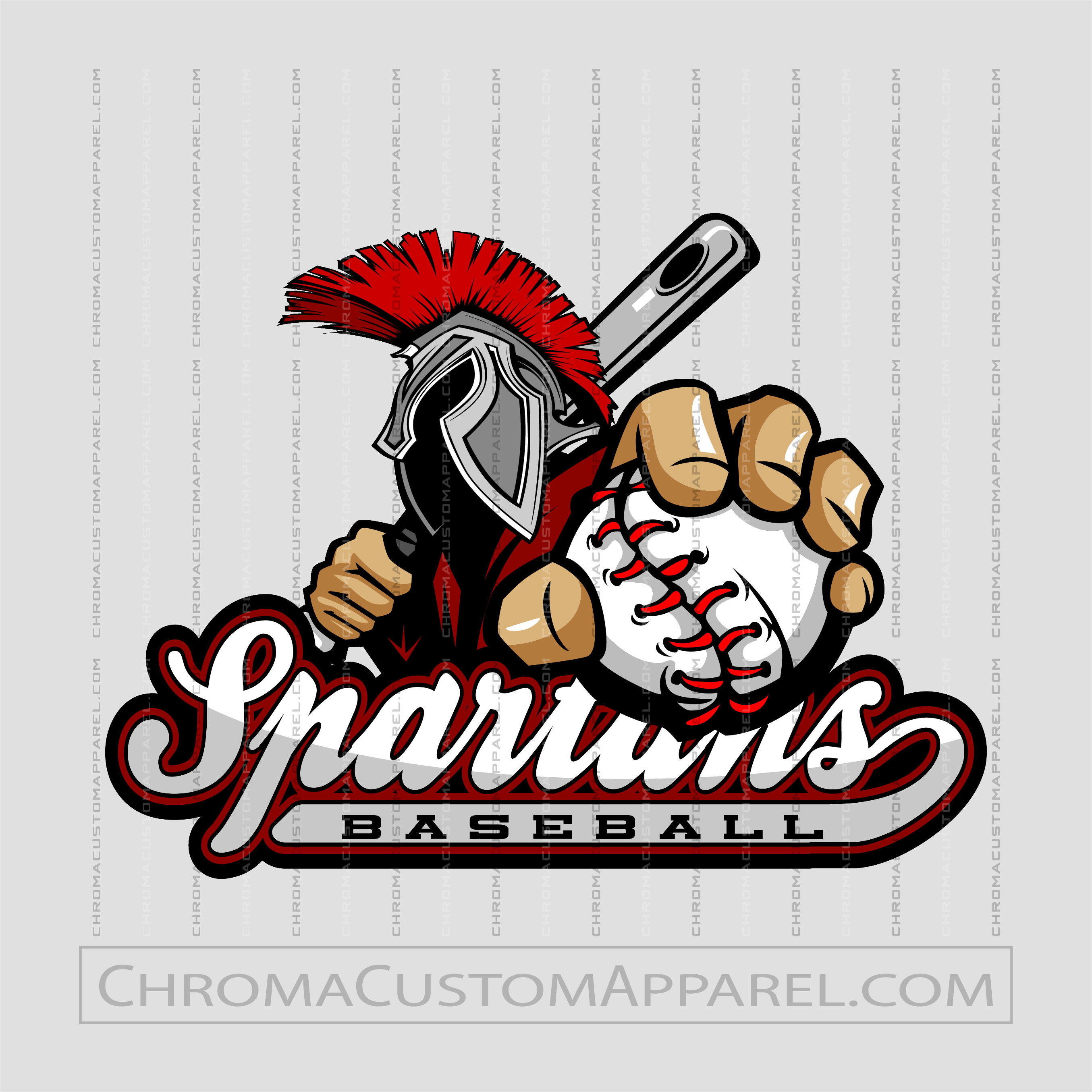 Spartans Baseball Pin Clipart | Vector Format | AI JPG EPS PNG