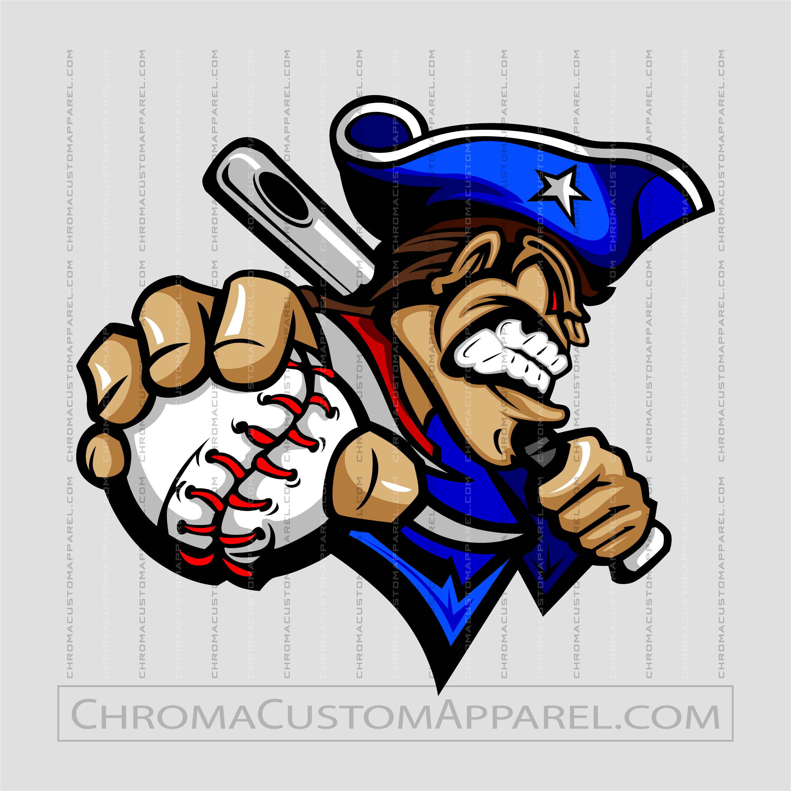 Patriots Baseball Team Logo | Clip Art | AI JPG EPS PNG SVG